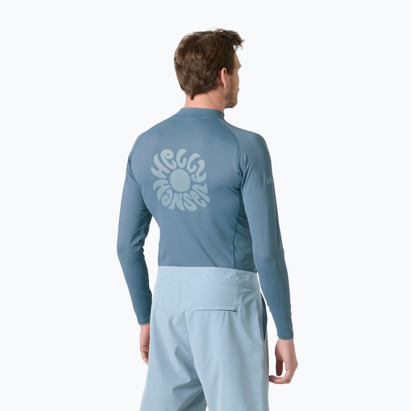 Férfi úszó hosszú ujjú felső Helly Hansen Waterwear Rashguard washed navy 2