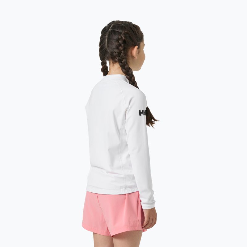 Gyerek úszó hosszú ujjú felső Helly Hansen Waterwear Rashguard Jr white 2