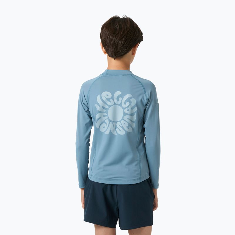 Gyerek úszó hosszú ujjú felső Helly Hansen Waterwear Rashguard Jr washed navy 2
