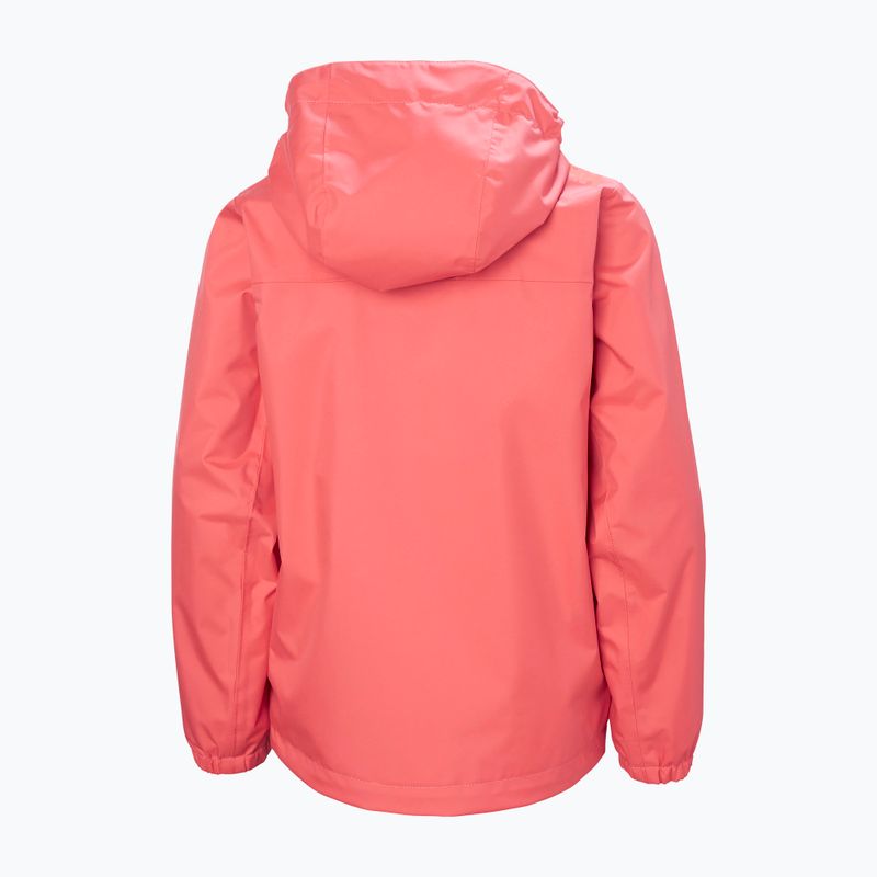 Gyerek vitorlásdzseki Helly Hansen Crew Hooded Jr 41813 sunset pink 2