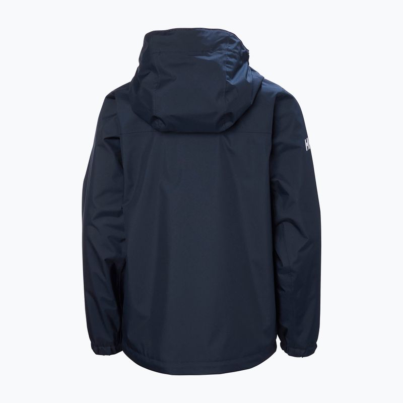 Gyerek vitorlásdzseki Helly Hansen Crew Hooded Jr 41813 navy 2