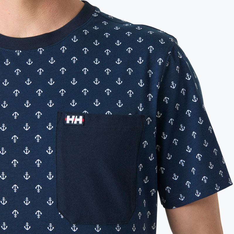 Férfi póló Helly Hansen Hudson navy aop 3