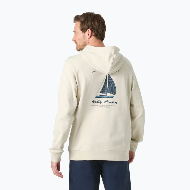 Férfi pulóver Helly Hansen Shoreline Hoodie cream 2