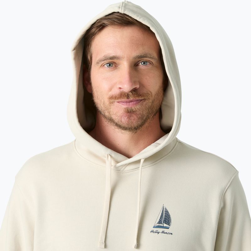 Férfi pulóver Helly Hansen Shoreline Hoodie cream 3