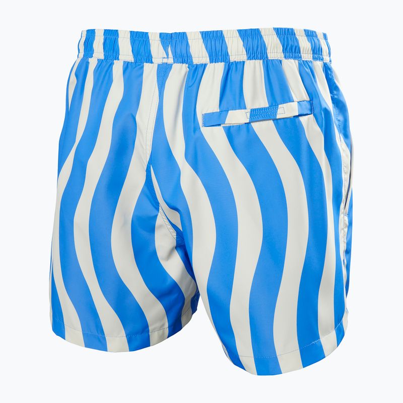 Férfi vitorlás rövidnadrág Helly Hansen Newport Trunk 4.5" ultra blue floating stripe 2