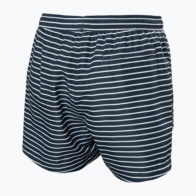 Férfi vitorlás rövidnadrág Helly Hansen Newport Trunk 4.5" navy stripe aop 2
