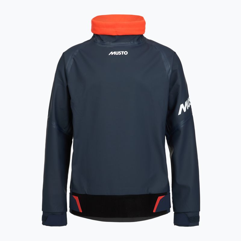 Vitorlás pulóver Musto Championship Aqua Top 2.0 navy/cherry tomato