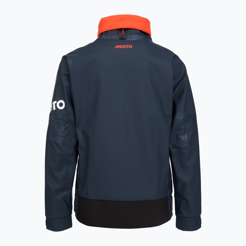 Vitorlás pulóver Musto Championship Aqua Top 2.0 navy/cherry tomato 2