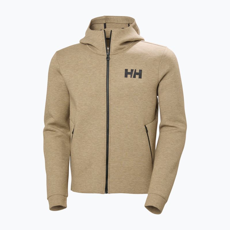 Férfi vitorlás pulóver Helly Hansen HP Ocean Full Zip 2.0 sepia melange 5