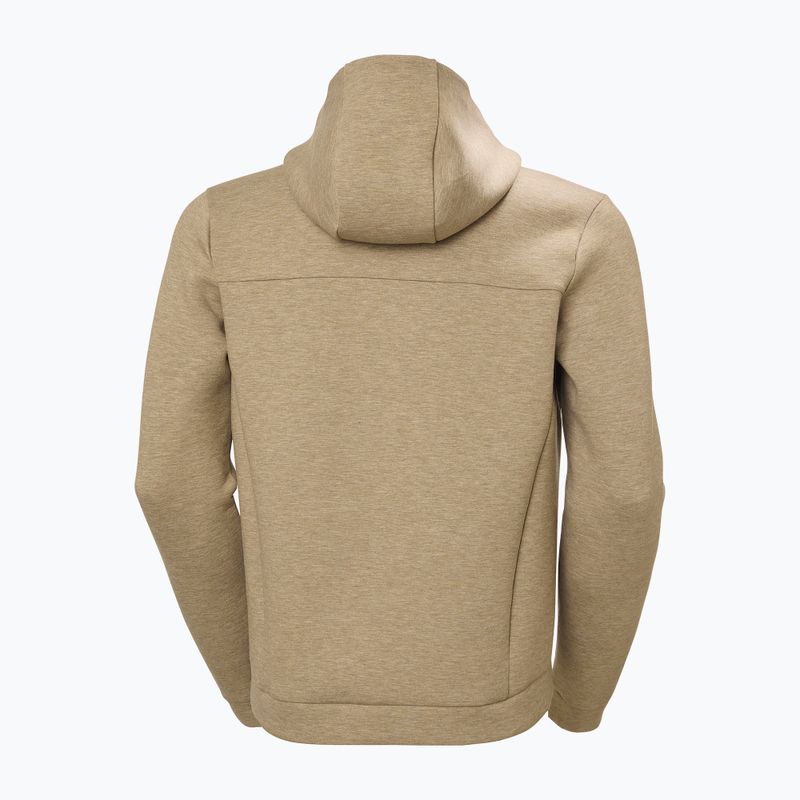 Férfi vitorlás pulóver Helly Hansen HP Ocean Full Zip 2.0 sepia melange 6