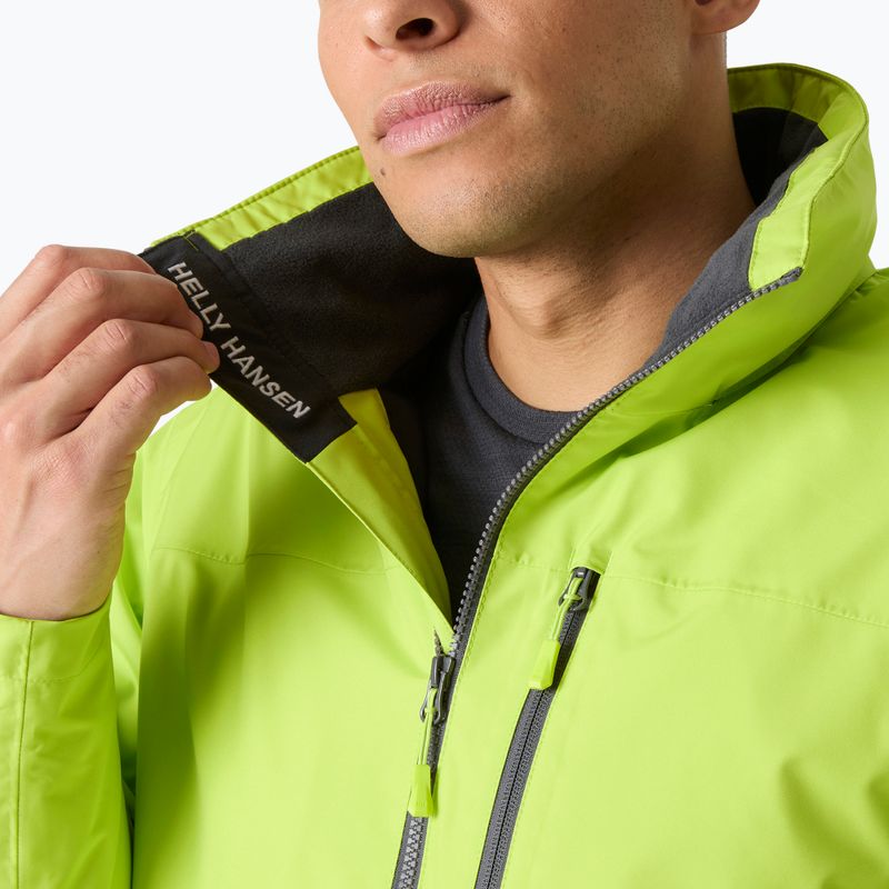 Férfi vitorláskabát Helly Hansen Crew Hooded Midlayer 2 luminous green 5