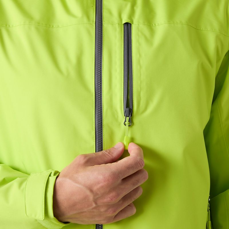 Férfi vitorláskabát Helly Hansen Crew Hooded Midlayer 2 luminous green 7