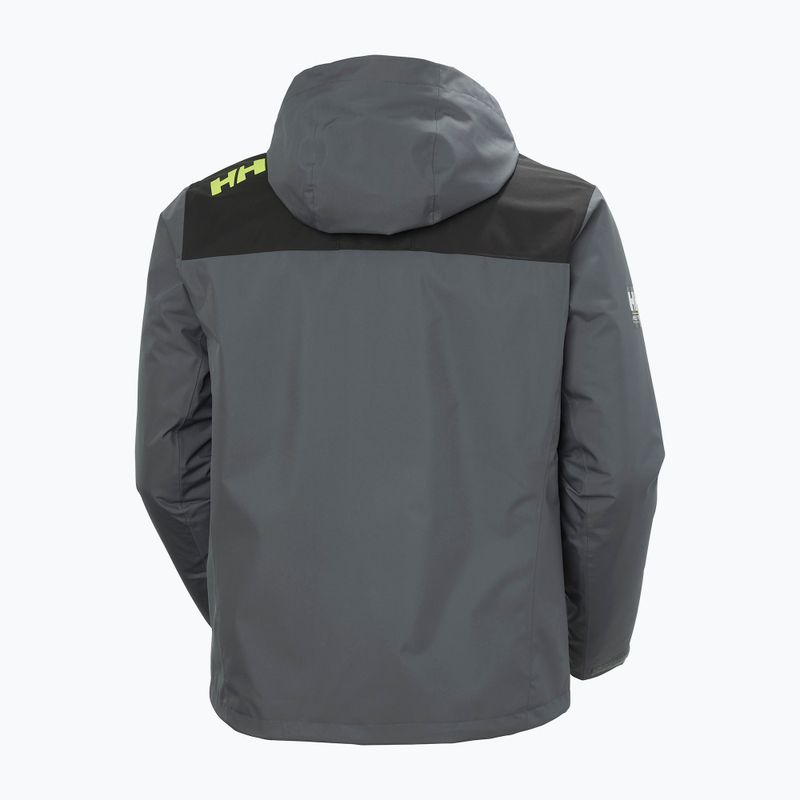 Férfi vitorláskabát Helly Hansen Crew Hooded Midlayer 2 thunder grey 10