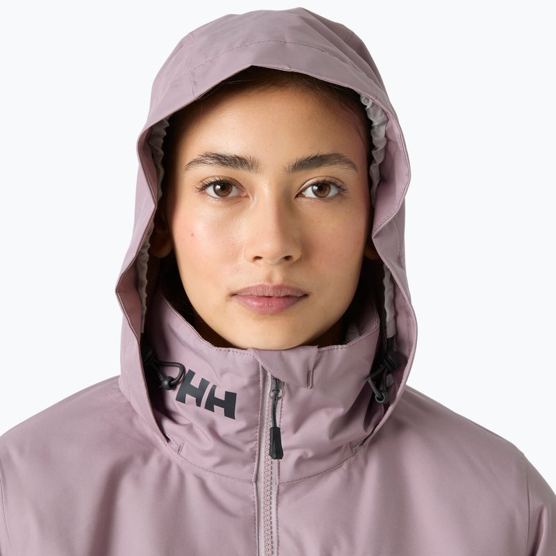 Női vitorláskabát Helly Hansen Crew Hooded Pile purple clay 3