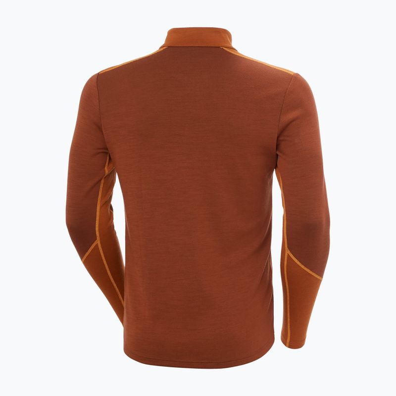 Férfi Termoaktiv pulóver Helly Hansen Lifa Merino Midweight 1/2 Zip iron oxide 2
