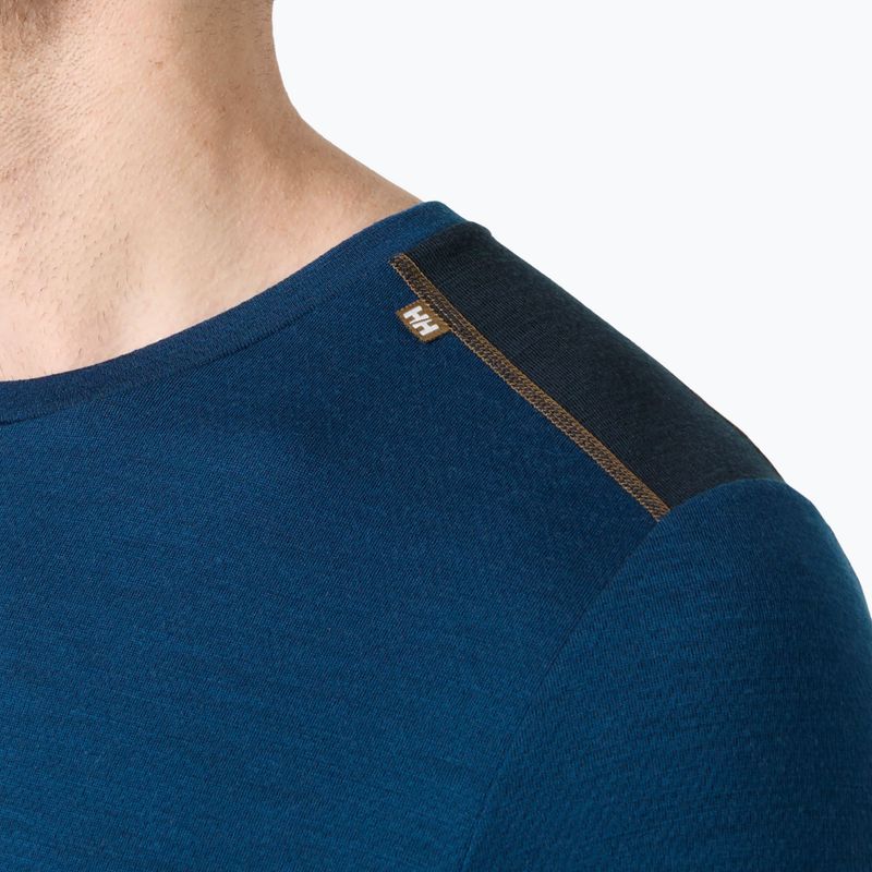Férfi Termoaktiv pulóver Helly Hansen Lifa Merino Midweight Crew dark blue 3
