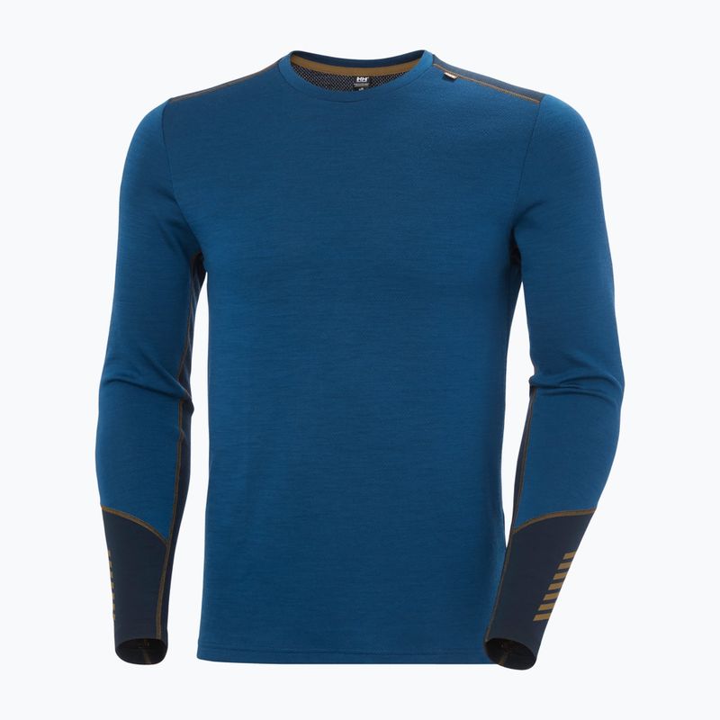 Férfi Termoaktiv pulóver Helly Hansen Lifa Merino Midweight Crew dark blue 4