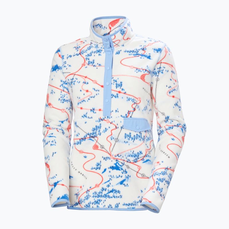 Női polár pulóver Helly Hansen Maridalen Printed Fleece white slope map aop 4