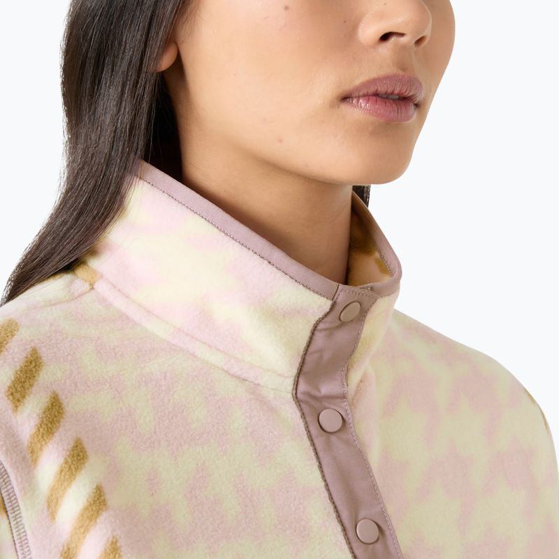 Női polár pulóver Helly Hansen Maridalen Printed Fleece pink shake broxburn plaid 3