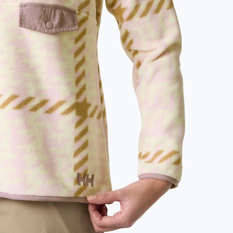 Női polár pulóver Helly Hansen Maridalen Printed Fleece pink shake broxburn plaid 4
