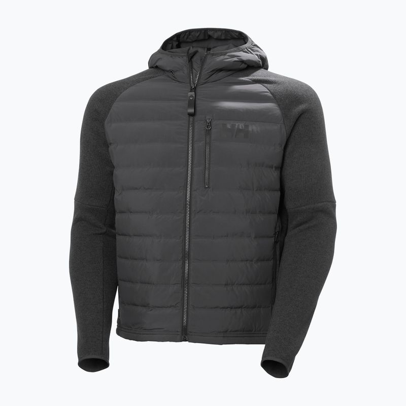 Férfi hibrid kabát Helly Hansen Skagen Hybrid Knit Insulator ebony 8