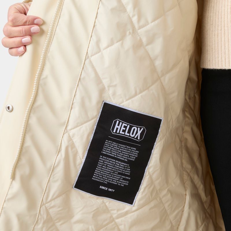Női esőkabát Helly Hansen Moss Ins Pu Coat cream 7