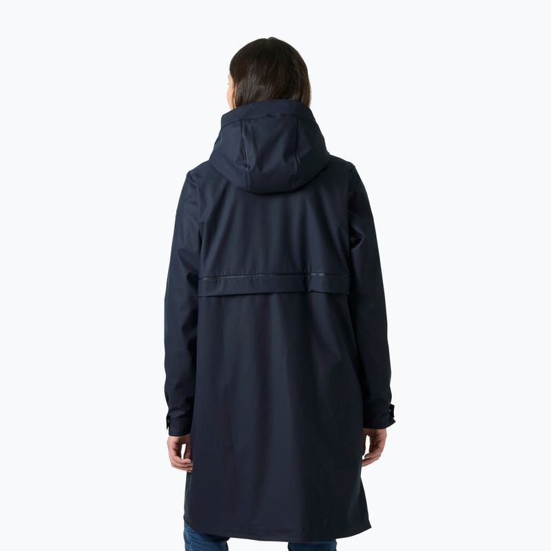 Női esőkabát Helly Hansen Moss Ins Pu Coat navy 2