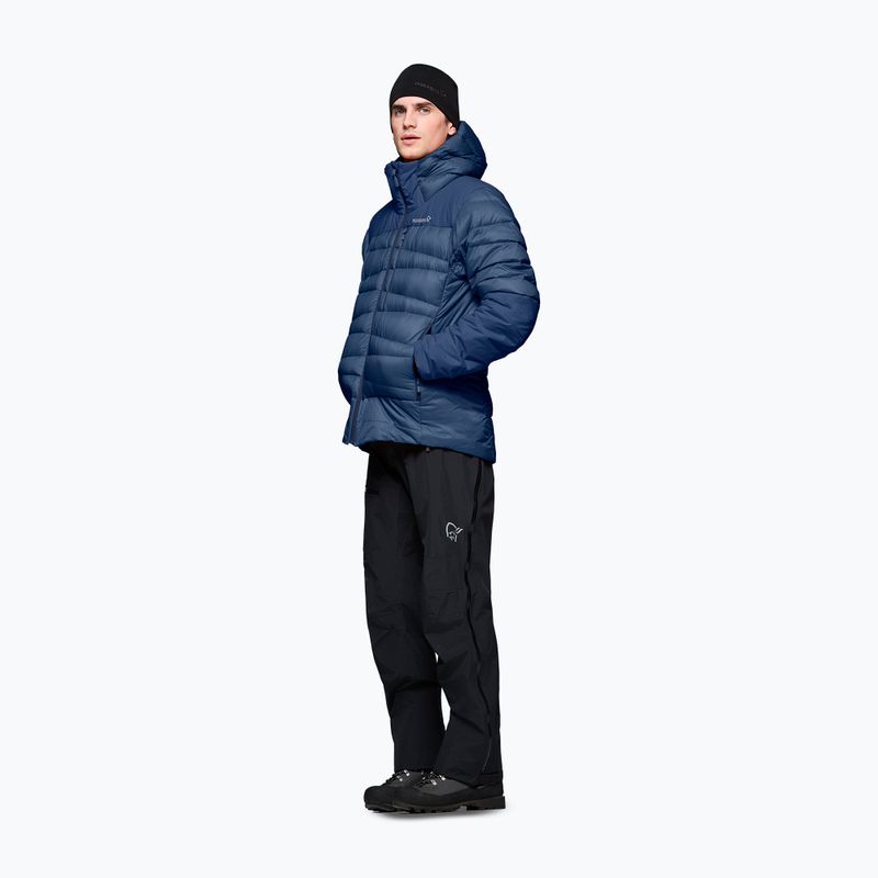 Férfi pehelykabát NORRONA Falketind Down 750 Zip Hood indigo night 4
