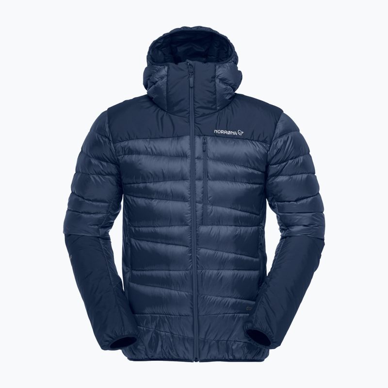 Férfi pehelykabát NORRONA Falketind Down 750 Zip Hood indigo night 5