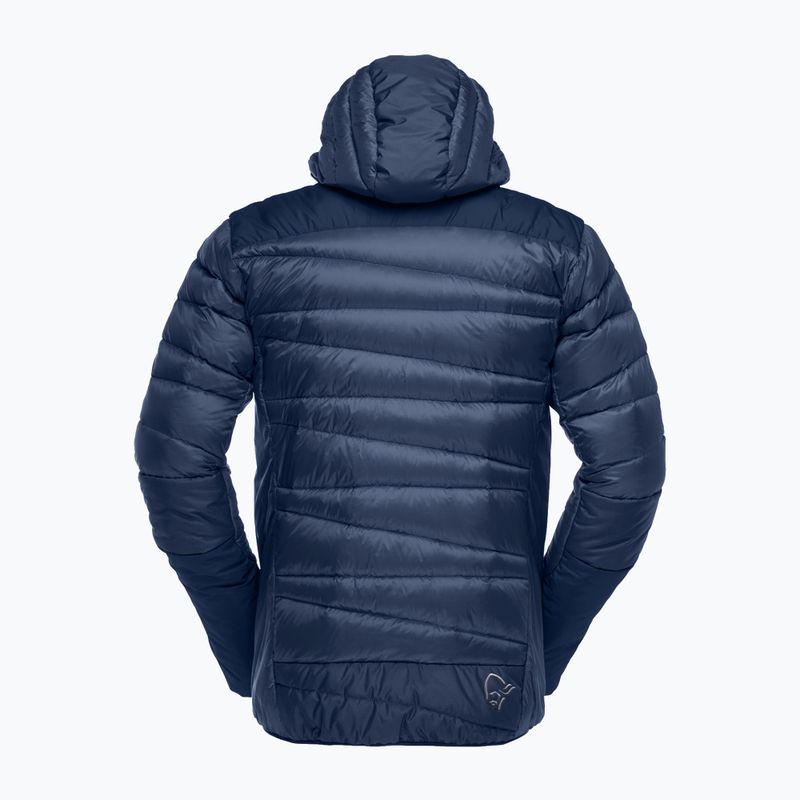 Férfi pehelykabát NORRONA Falketind Down 750 Zip Hood indigo night 6