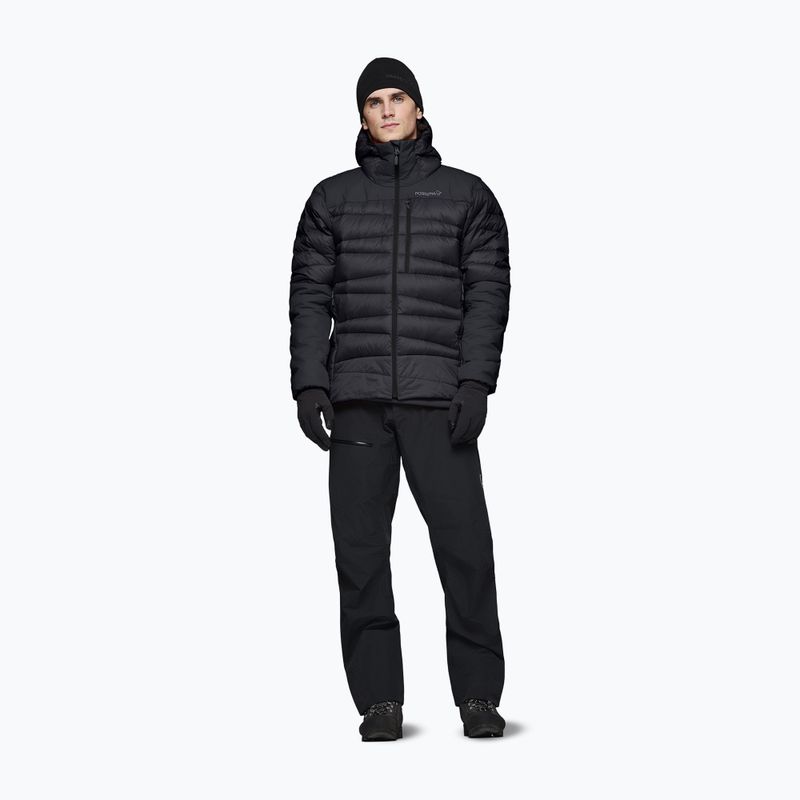 Férfi pehelykabát NORRONA Falketind Down 750 Zip Hood caviar black 2