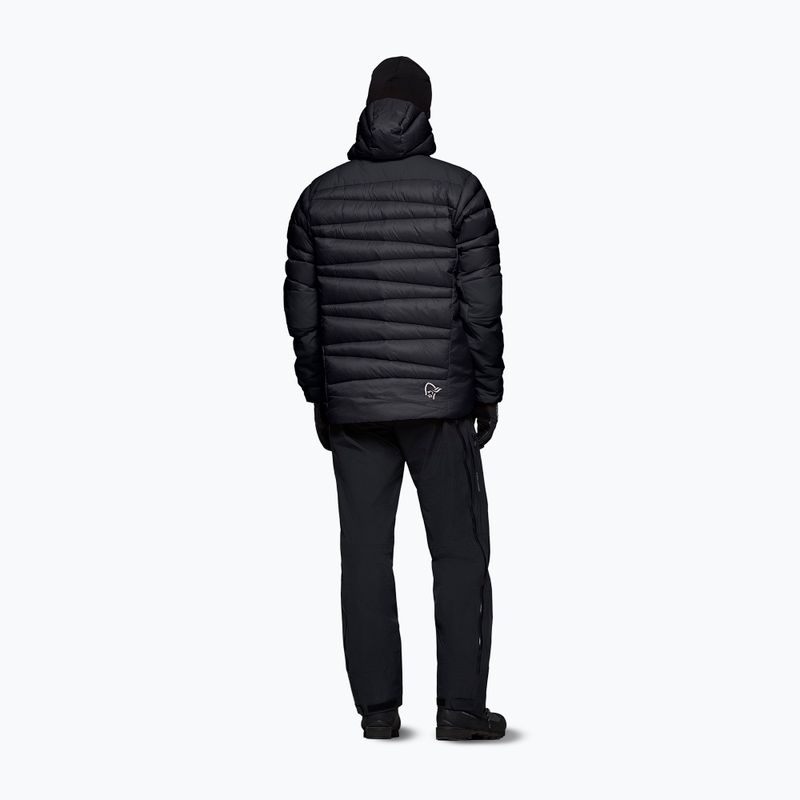 Férfi pehelykabát NORRONA Falketind Down 750 Zip Hood caviar black 3