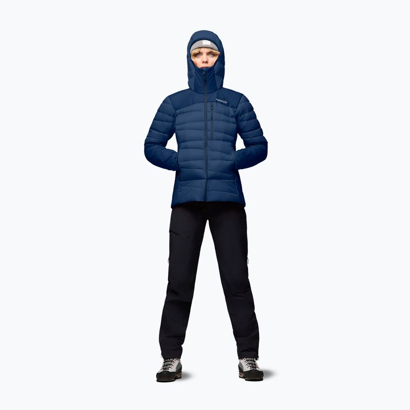Női pehelykabát NORRONA Falketind Down 750 Zip Hood indigo night 2