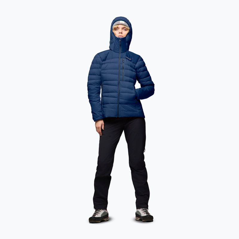 Női pehelykabát NORRONA Falketind Down 750 Zip Hood indigo night 4