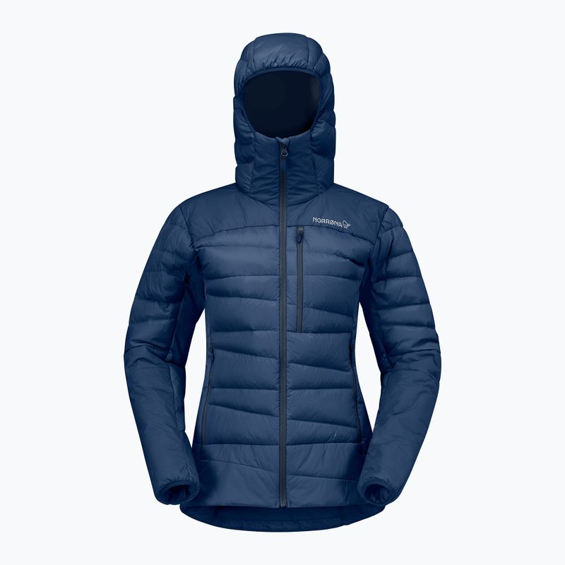Női pehelykabát NORRONA Falketind Down 750 Zip Hood indigo night 5
