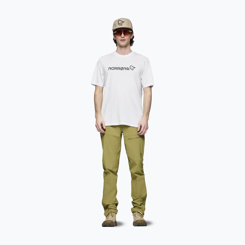 Férfi póló NORRONA Cotton Viking pure white 2