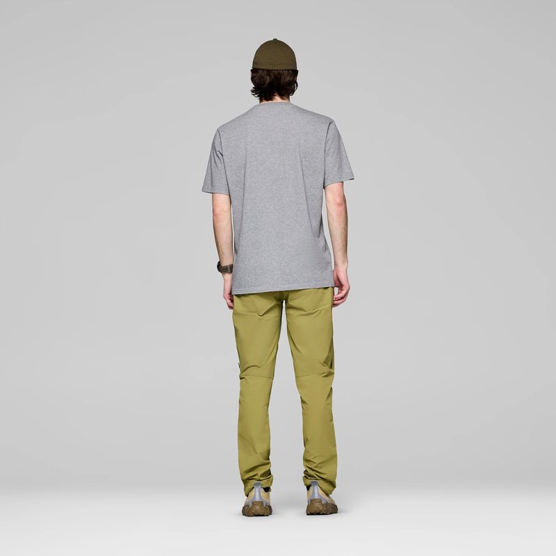 Férfi póló NORRONA Cotton Viking grey melange/caviar 3