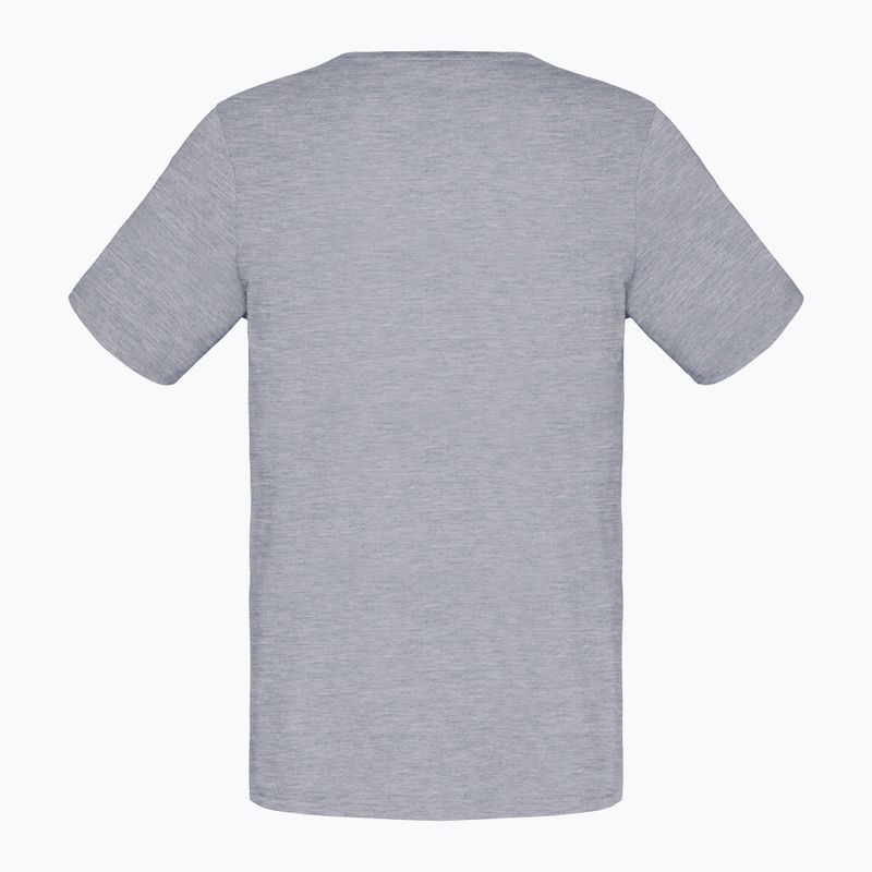 Férfi póló NORRONA Cotton Viking grey melange/caviar 5