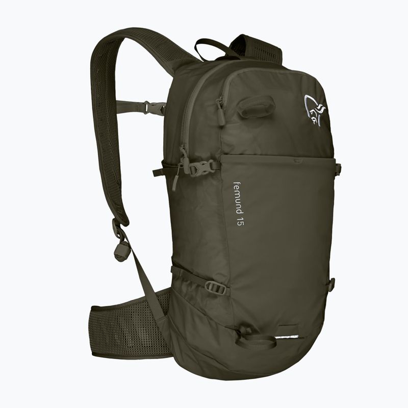 Túrahátizsák NORRONA Femund Econyl70 15 l olive night 2