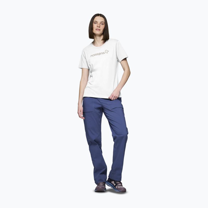 Női póló NORRONA Cotton Viking pure white 2
