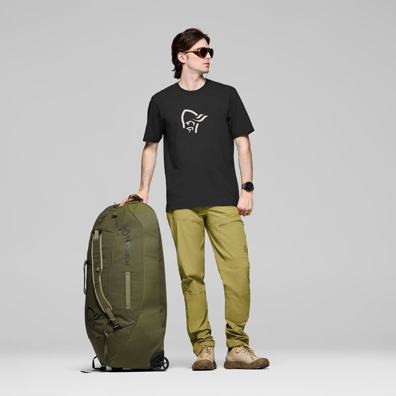 Férfi póló NORRONA Cotton Viking caviar black/snowdrop 2