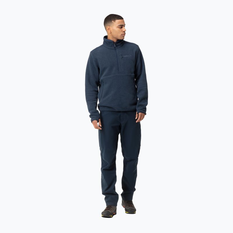 Férfi polár pulóver NORRONA Femund Warm2 Zip Neck indigo night 2