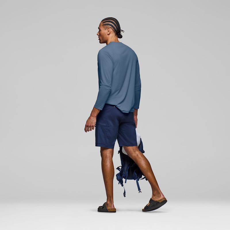 Férfi hosszú ujjú póló NORRONA Femund Tech vintage indigo 3