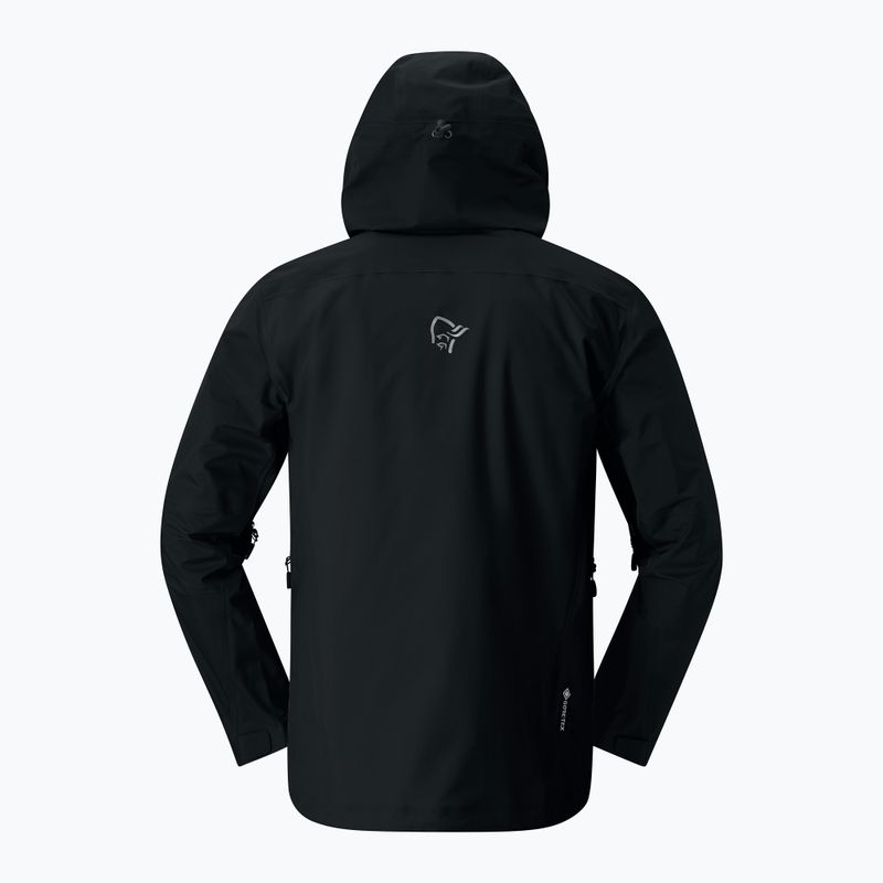 Férfi esőkabát NORRONA Falketind Gore-Tex caviar black 5