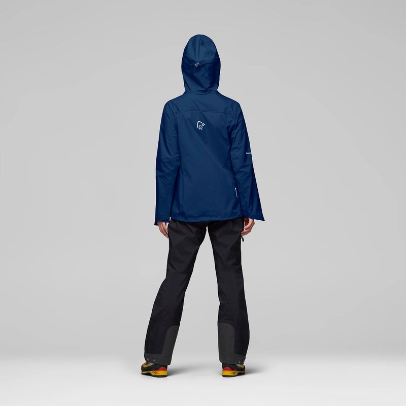 Női esőkabát NORRONA Falketind Gore-Tex indigo night 3