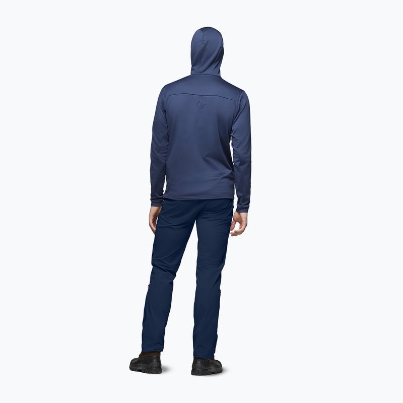 Férfi trekking pulóver NORRONA Falketind Warm2 Stretch Hood indigo night 3