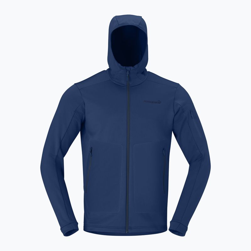 Férfi trekking pulóver NORRONA Falketind Warm2 Stretch Hood indigo night 5