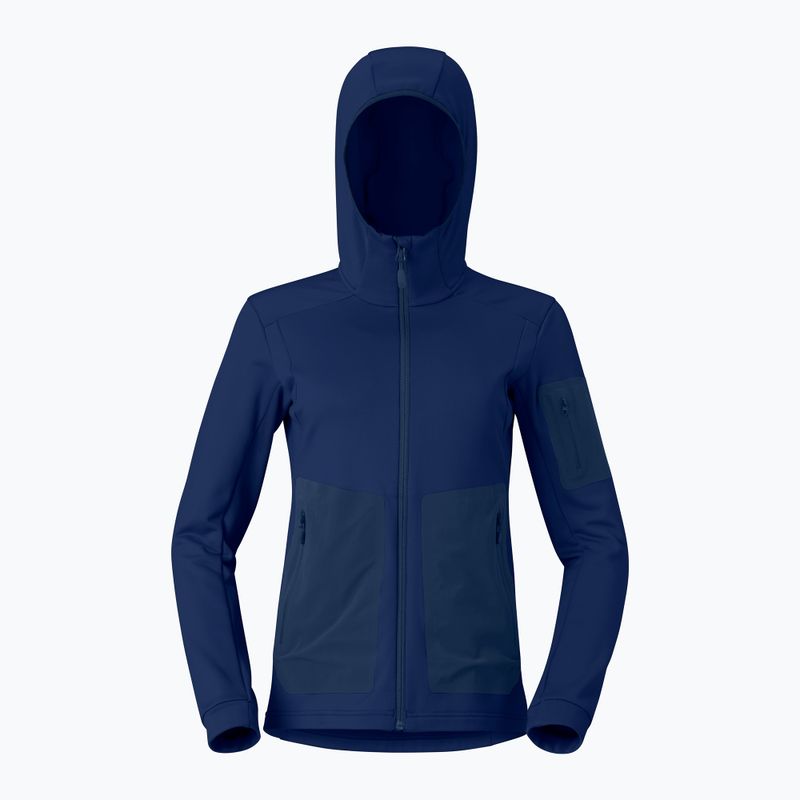 Női túrafelső NORRONA Falketind Warm2 Stretch Hood indigo night 5