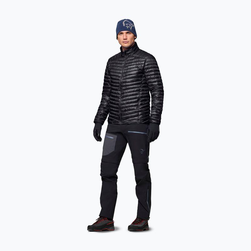 Férfi pehelykabát NORRONA Trollveggen Down800 Super Light caviar black 2