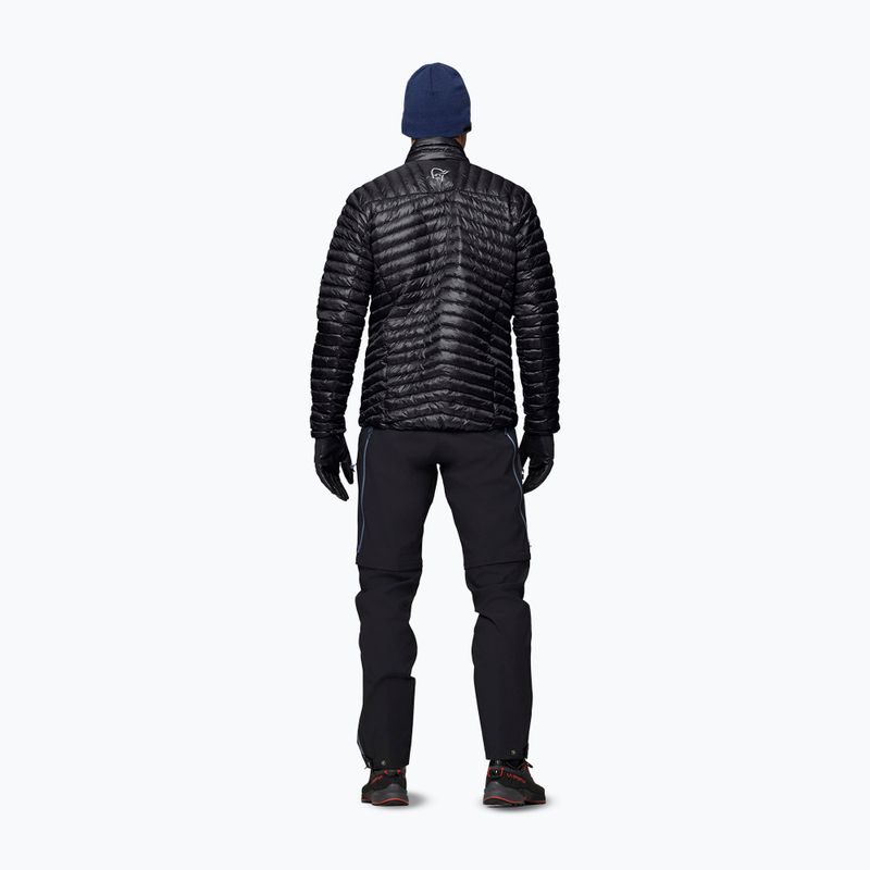 Férfi pehelykabát NORRONA Trollveggen Down800 Super Light caviar black 3
